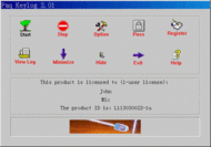 Paq Keylogger (family key logger) screenshot